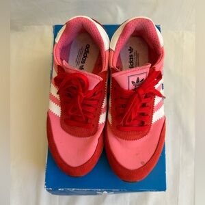 Adidas Originals Pink and Red Sneakers 6.5